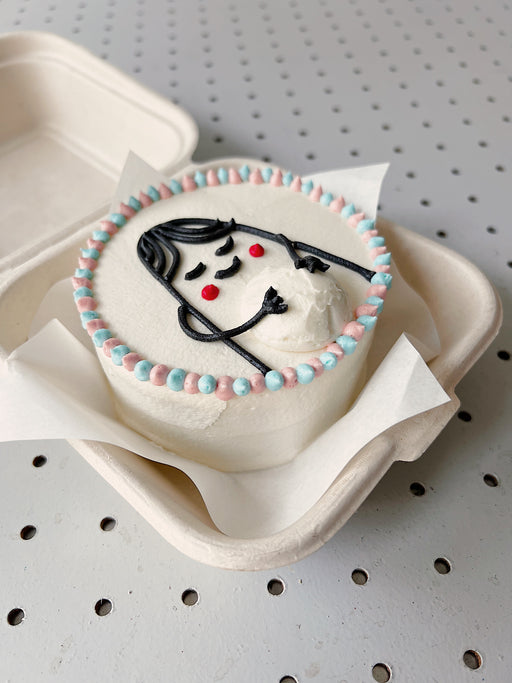 Peekaboo Surprise (Gender reveal cake)