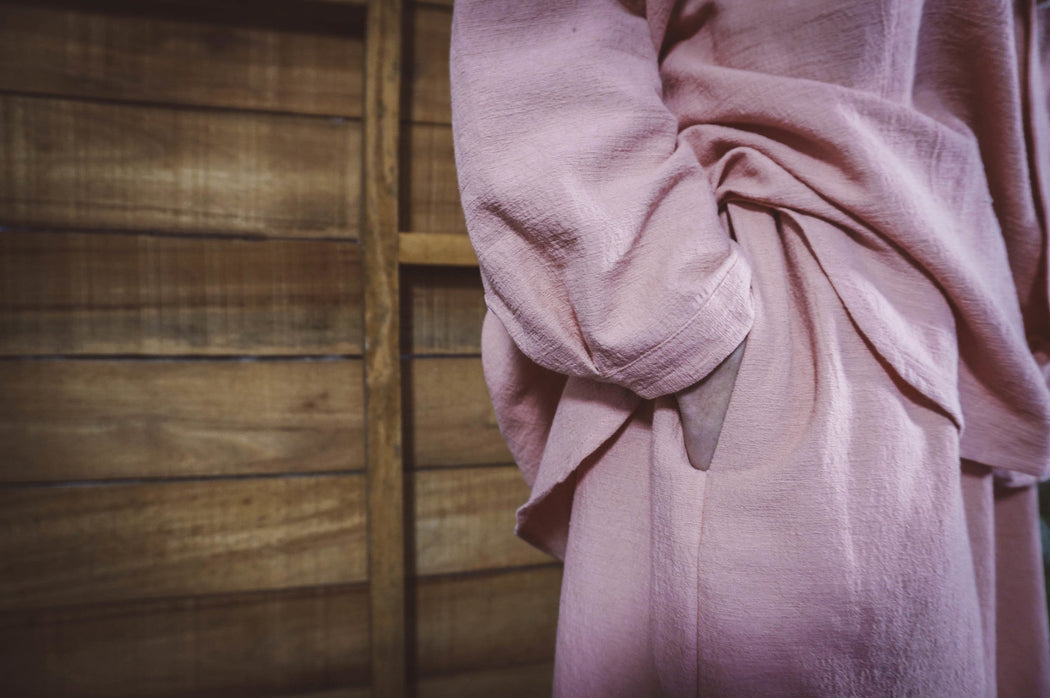RAIA linen pants / salmon