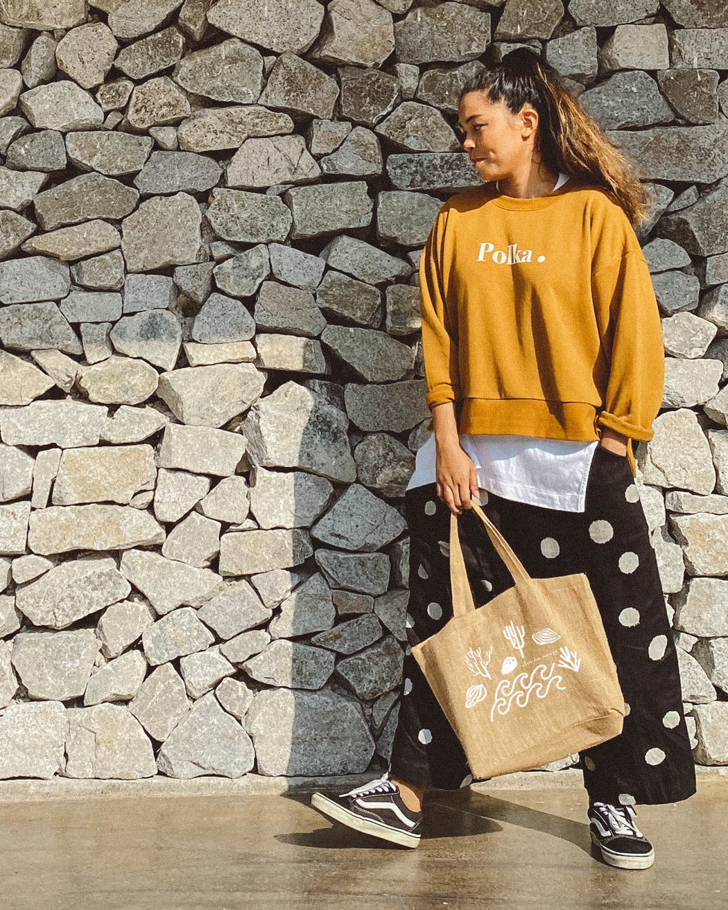 Jute Tote Bag / Ombak