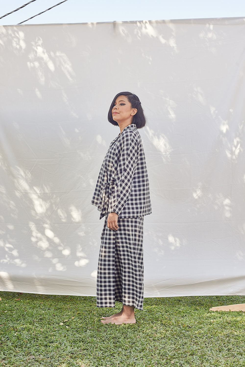 Dakap Kurung Set / Petak Black