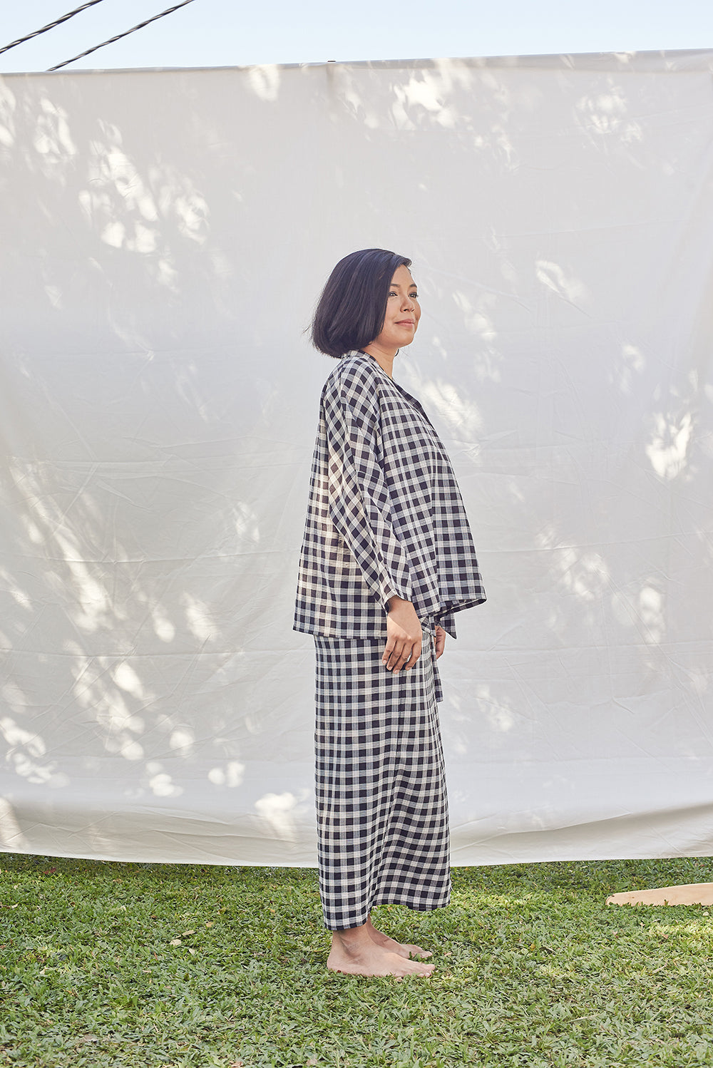 Dakap Kurung Set / Petak Black