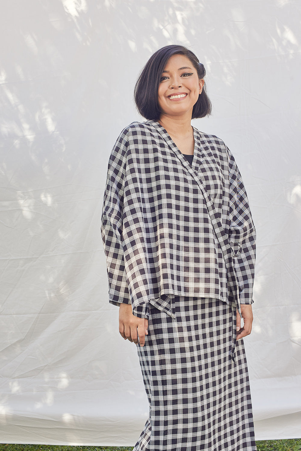 Dakap Kurung Set / Petak Black