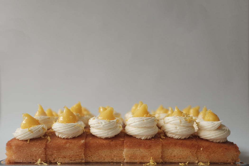 Lemon Meringue Buttercream Squares