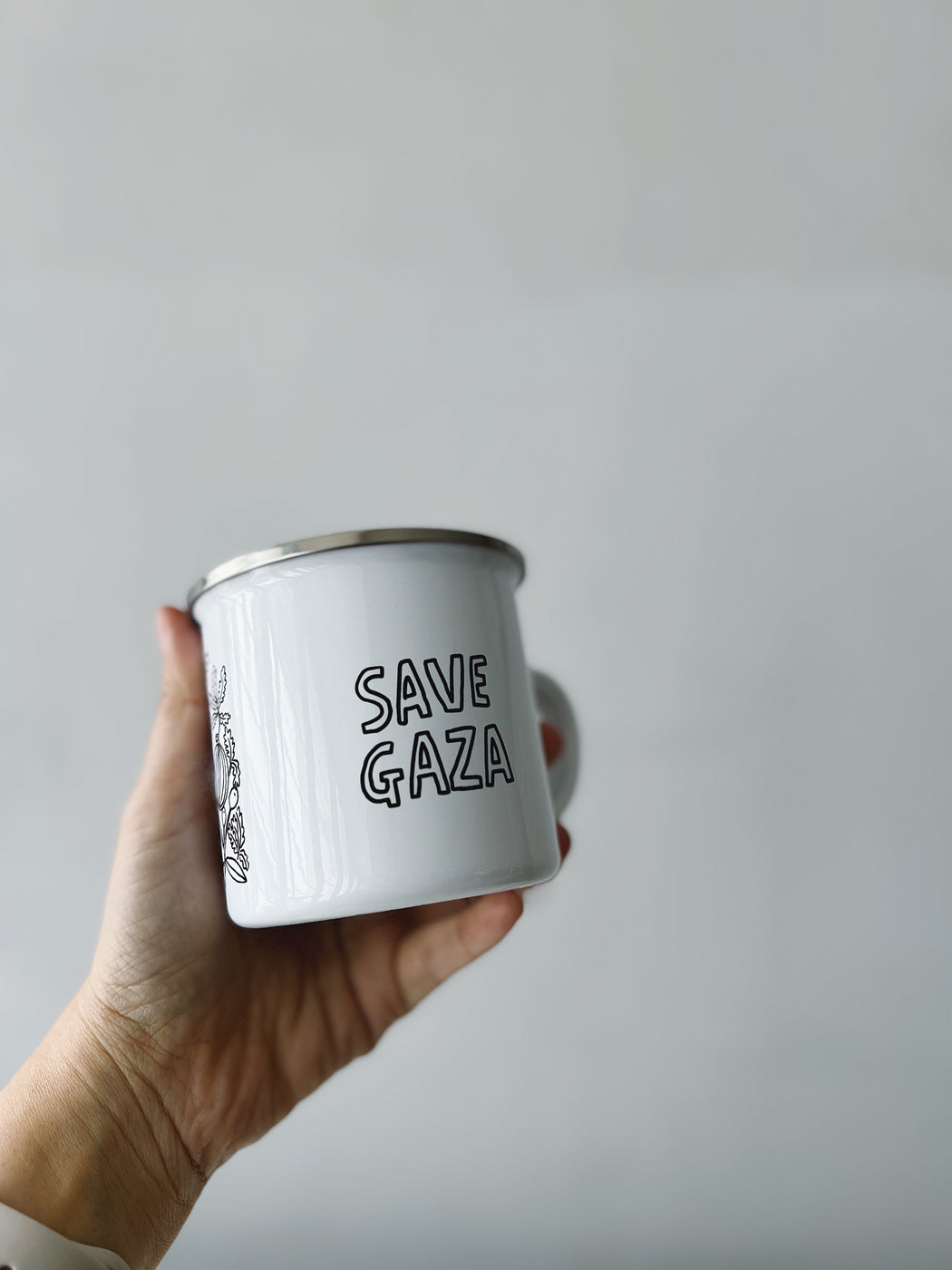 Enamel Mug - Save Gaza