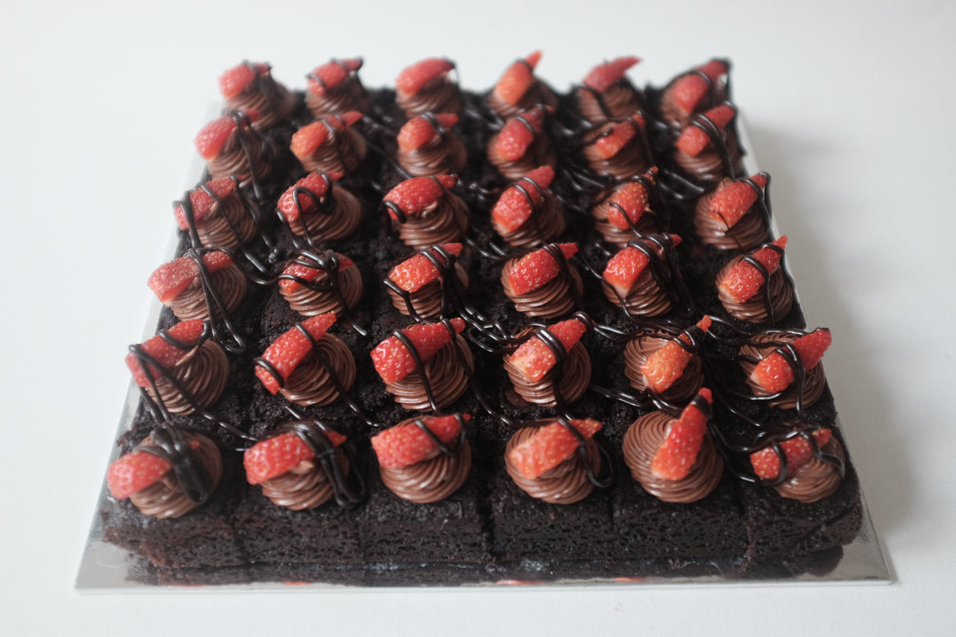 Dark Chocolate Fudge Squares